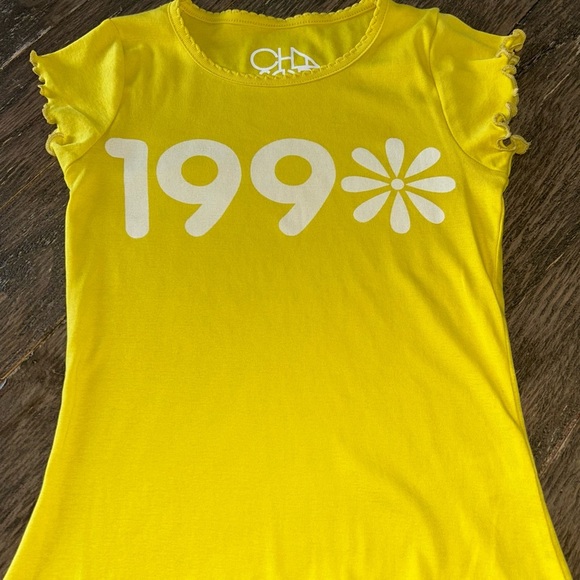 90s Daisy Baby Rib Tee in Daisy & White
By CHASER Size XS EUC - Picture 4 of 10